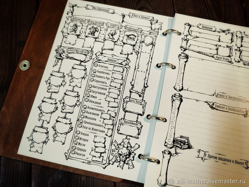 Board games: Character's Notebook. NRI. DND. DnD Pathfinder – купить на ...