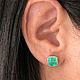 Дорогие серьги с изумрудами колумбийскими Ашер 5 карат от JR jewerly. Серьги-пусеты. МаргаРита (JRemeralds). Ярмарка Мастеров.  Фото №7