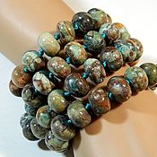 Материалы для творчества ручной работы. Ярмарка Мастеров - ручная работа Jasper beads rondel 14h10 mm piece. Handmade.
