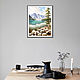 Watercolor painting ' Lake in the mountains. Altay  .'. Pictures. Senchilova Evgenia. My Livemaster. Фото №4