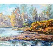 Картины и панно handmade. Livemaster - original item Painting autumn autumn landscape oil Autumn grace. Handmade.