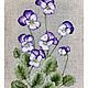 'Violets', an embroidered stitch pattern, Pictures, Novorossiysk,  Фото №1