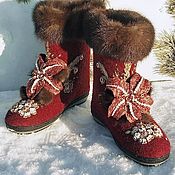 Обувь ручной работы handmade. Livemaster - original item Ugg boots short boots with embroidery with rhinestones. Handmade.