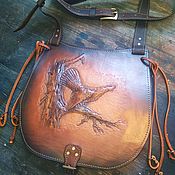 Сумки и аксессуары handmade. Livemaster - original item Bag hunter, yet feels, genuine leather. Handmade.