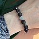 Браслет из вулканической лавы и гематита. Браслет из бусин. Katerina Moroz accessories for you (katerinamoroz). Интернет-магазин Ярмарка Мастеров.  Фото №2