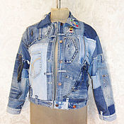Одежда handmade. Livemaster - original item Denim jacket Denim blue women`s jacket Fashionable denim jacket. Handmade.
