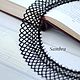 Black Choker Collar. Necklace. Sambra's lace (Sambra). Online shopping on My Livemaster.  Фото №2