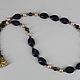 Pearl beads with lapis lazuli 'Elegy'. Necklace. Magic box. My Livemaster. Фото №4