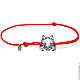 Order Bracelet-thread: Wolf bracelet, 925 silver. Amorem. Livemaster. . Bracelet thread Фото №3