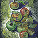  apples still life. Oil pastels, Pictures, Penza,  Фото №1