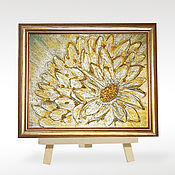 Картины и панно handmade. Livemaster - original item Golden Flower Amber Painting. Handmade.