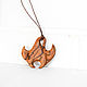 Pendant-Amulet made of wood ' manta'. Pendant. OakForest Wooden Jewelry. My Livemaster. Фото №4