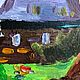 Картина маслом «В деревне». Картины. Alisaart-1. Ярмарка Мастеров.  Фото №4
