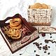 Coffee tray and boxes for sweets. Trays. Klukva ( decoupage). My Livemaster. Фото №4