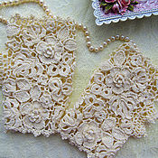 Irish lace. MK knitting vest 
