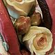 Chocolate rose 'Rosebud Carolina' in a cone package. Bouquets. Nostalgiya. Интернет-магазин Ярмарка Мастеров.  Фото №2