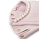 Перчатки розовые кожаные "Кассия" с жемчугом Swarovski. Перчатки. LA1007 - изделия из натуральной кожи. Ярмарка Мастеров.  Фото №5