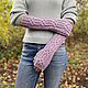Mittens knitted with arans made of merino wool. Mitts. Knitwear shop Fairy Tale by Irina. My Livemaster. Фото №5