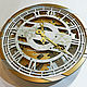 Large wall clock with rotating gears gold. Watch. KancyrevDecoration. My Livemaster. Фото №4