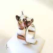 Украшения handmade. Livemaster - original item Husky Ring, Siberian Husky Jewelry, Sterling Silver Ring, Animal Ring. Handmade.