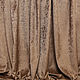 Светло-коричневый шенилл для штор. Бархатистая плотная ткань с блеском. Шторы. Стильный дом   (Decor & Style). Интернет-магазин Ярмарка Мастеров.  Фото №2