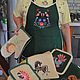 Order Kitchen apron 'Golubushka' with embroidery. A-la-russe (a-la-russe). Livemaster. . Aprons Фото №3