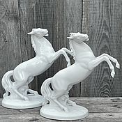 Винтаж handmade. Livemaster - original item Porcelain, statuette, horse, figurine, Germany.. Handmade.