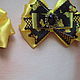 Order Yellow-and-black bows with pokemon. Anghelina Kodryan. Livemaster. . Hairpins and elastic bands for hair Фото №3