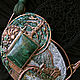 "Eilean Donnain" колье медь, вышивка. Подвеска. Julia Chernopazova Art Jewelry. Ярмарка Мастеров.  Фото №4