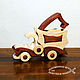 Waldorf toy. Wooden truck ' Vans`. Gift for kids and adults. Wooden toys from Grandpa Andrewski.
