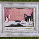  Кот на окошке, Картины, Сочи,  Фото №1