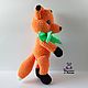 Soft toy Fox Toby plush crocheted Fox. Stuffed Toys. vyazunchiki-lz (vyazunchiki-lz). My Livemaster. Фото №4