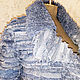 Denim jacket Eco-fur Coat made of denim fur. Outerwear Jackets. Modern and vintage embroidery. My Livemaster. Фото №5