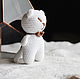 White cat, Stuffed Toys, Gukovo,  Фото №1