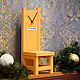 Часы T-T clock настенные с маятником (оранжевые). Часы классические. Vladimir Voytan  табурет-часы. Интернет-магазин Ярмарка Мастеров.  Фото №2