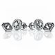 Серьги пусеты-трансформеры круглые с муассанитами MYSTERY EARRINGS. Серьги-пусеты. Obruchalkicom. Ярмарка Мастеров.  Фото №5