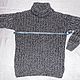 Order Sweater men's 'Siberian'. In the rhythm of time. Knitting.. Livemaster. . Sweaters Фото №3