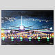Oil painting on canvas cityscape Airport, Pictures, Petrozavodsk,  Фото №1