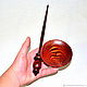 Spindle for spinning Pine (with base) Wooden shank #B11. Spindle. ART OF SIBERIA. My Livemaster. Фото №5
