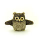 Owl made of wool and 4 5cm. Stuffed Toys. Dolls Elena Mukhina. My Livemaster. Фото №5