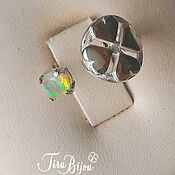 Украшения handmade. Livemaster - original item Ring: Silver ring with opal Lucky. Handmade.