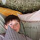 Постельное белье (белое в полоску) из вареного хлопка 1,5-спальное. Комплекты постельного белья. Товары для дома. IZUMVILL. Ярмарка Мастеров.  Фото №4