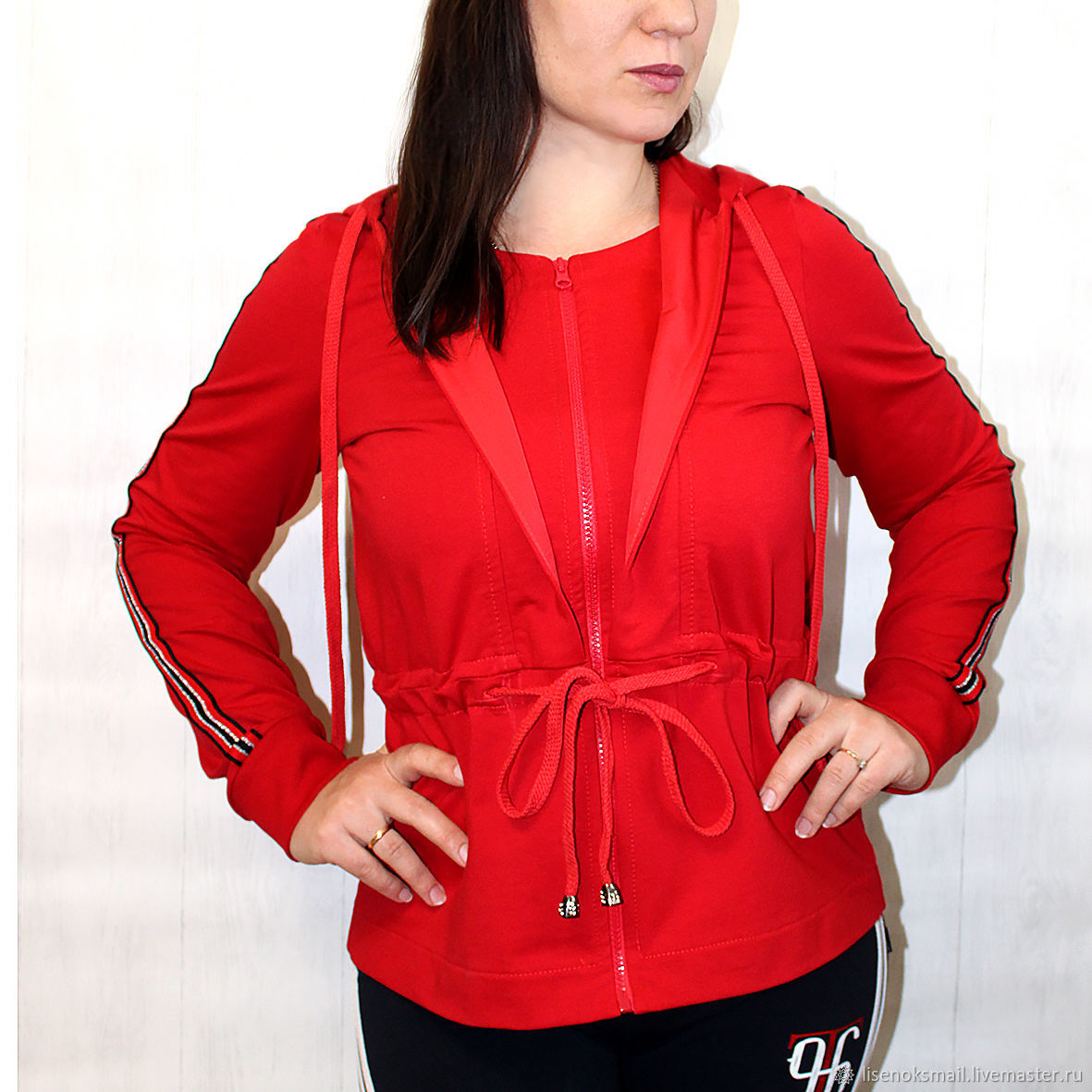 Ветровка женская красная/Худи женская/Толстовка в интернет-магазине на ...