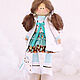 Зима. Кукла текстильная. Милашка Сьюзи. Интерьерная кукла. Warianta_dolls. Авторские куклы. Ярмарка Мастеров.  Фото №5