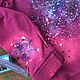 Sweatshirt with a Cosmos pattern. Customization painting of clothes. Sweatshirts. nataliadenimart. My Livemaster. Фото №5