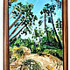 Painting of a pine tree 'A walk in the park', oil. Pictures. Lana Zaitceva. My Livemaster. Фото №4