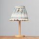 Table lamp with a shade in Country style, Shabby chic. grey-blue, Table lamps, Rybinsk,  Фото №1