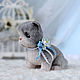 Котенок игрушка из шерсти