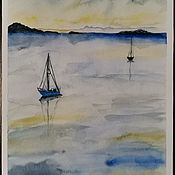 Картины и панно handmade. Livemaster - original item sailboats. Handmade.