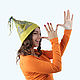 Оригинальная валяная шапочка для зимы, создающая настроение. В такой шапочке каждый  будет чувствовать себя задорно, празднично, ярко
© https://www.livemaster.ru/item/edit/17657607?from=0
